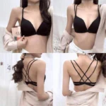 Front buckle Closure Wire Free Women Bra Padded Bralette Gather Push Up Seamless Soft Bra Underwear Bras