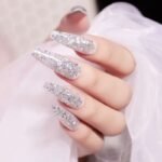 Silver Glitter Poly Nail Gel Tube 15 ML Nail UV Nail Gel Acrylic for Nail Extension 15 ml